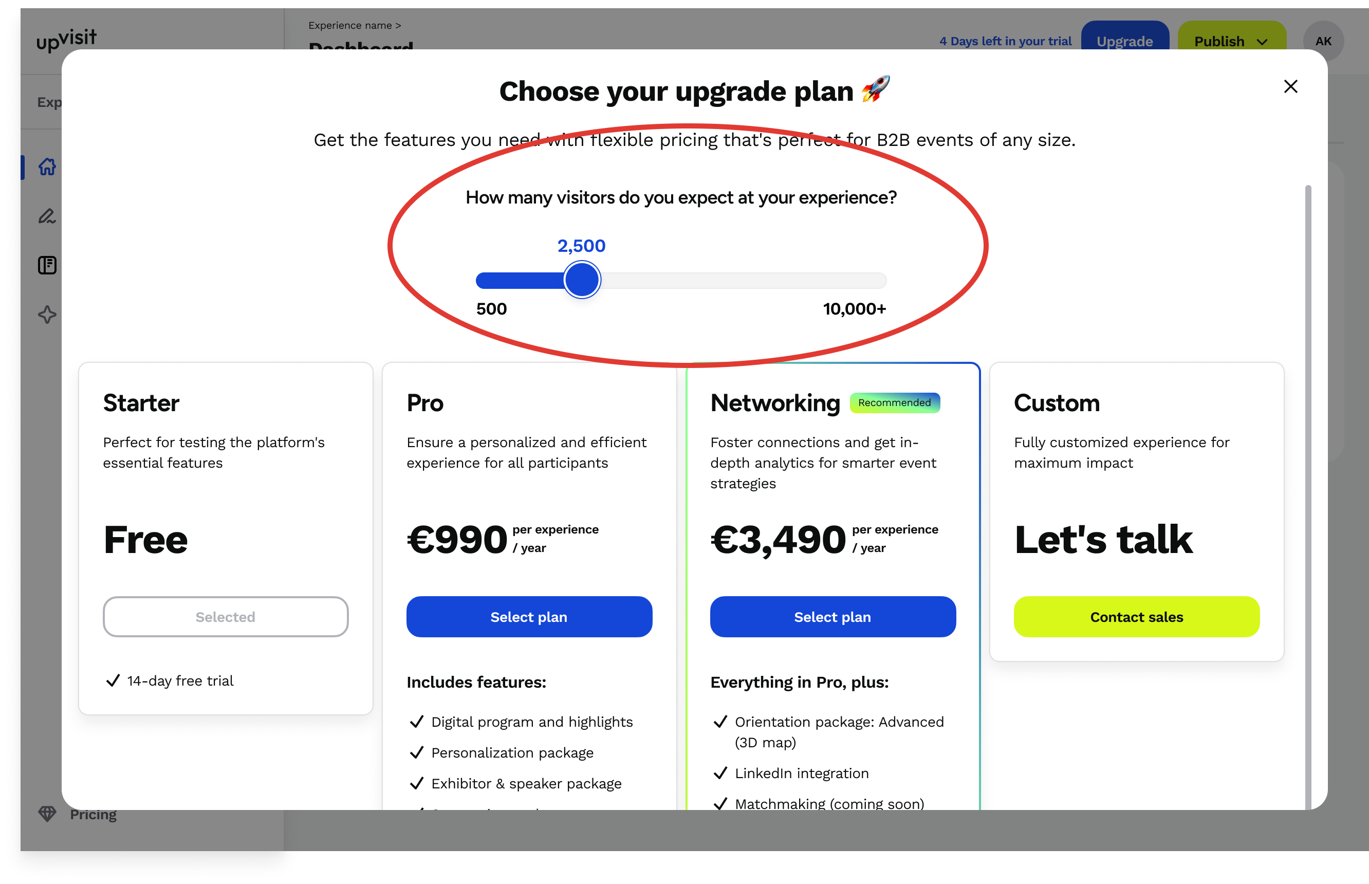 Website pricing page V2